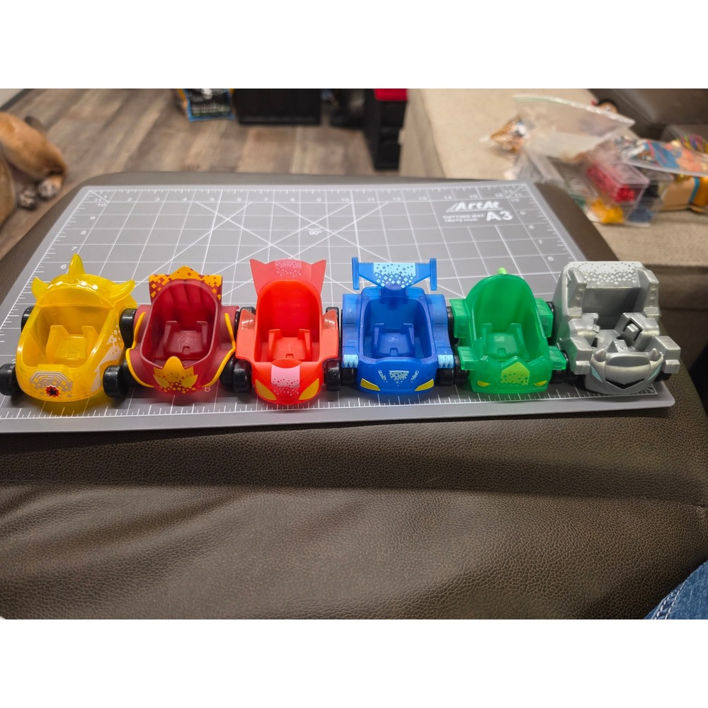 PJ Masks Hero ID Vehicle Lot of 6 Catboy Gekko Owlette Toy Cars Replacement